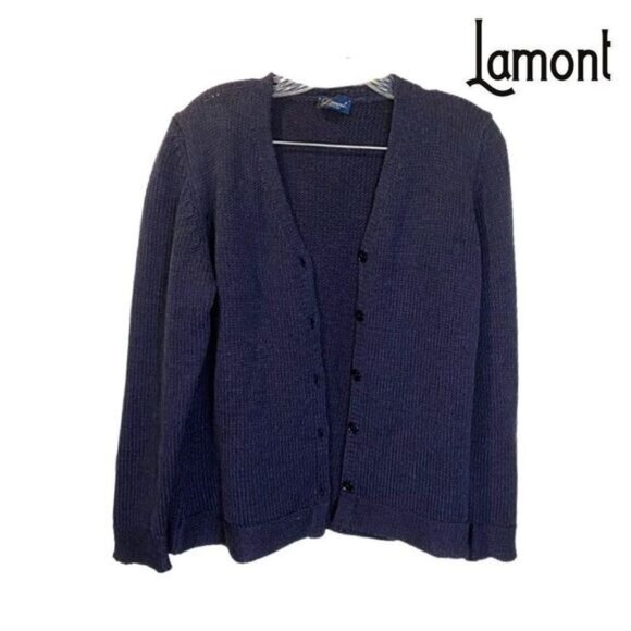 Lamont Women's V-Neck Button‎ Knitwear Long Sleeve Cardigan Sweater - Picture 1 of 5